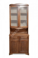 Буфет Классик-М с резьбой, массив дерева 110х220х50 ДСС