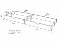 Кровать тахта Виктория, массив дерева 180х200 ДСС