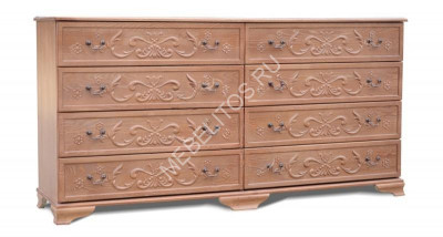 Комод Марта М с 8 ящиками, массив дерева 160х80х45 ДСС