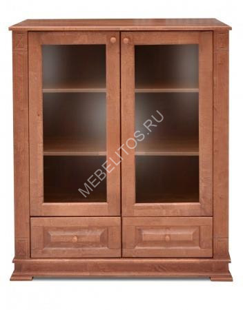 Комод книжный "Верди М2", массив дерева 100х120х45, ДСС