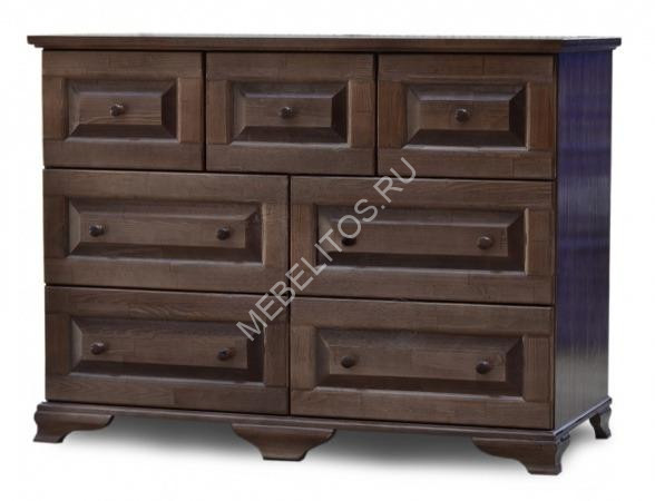 Комод Бюрократ М, массив дерева 130х100х45 ДСС