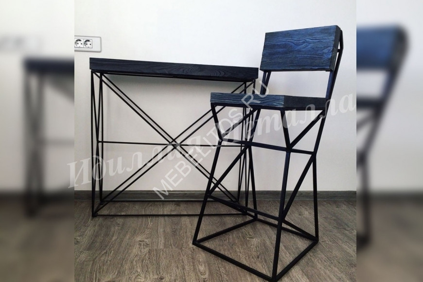Синий стул Лофт LOFT-STUL-005 Синий стул Лофт LOFT-STUL-005