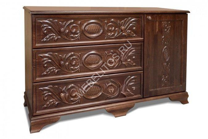 Комод Амина М4, массив дерева 130х70х45 ДСС