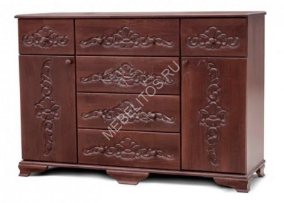 Комод Мираж М2, массив дерева 130х90х45 ДСС