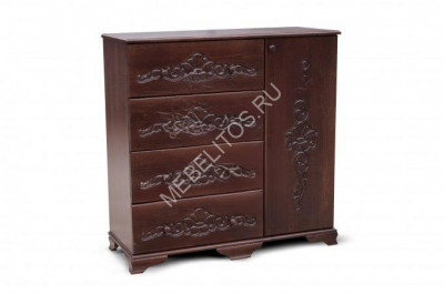 Комод Мираж М1, массив дерева 110х110х45 ДСС