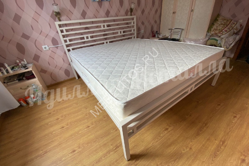 Двуспальная кровать в стиле лофт L-006 Двуспальная кровать в стиле лофт L-006
