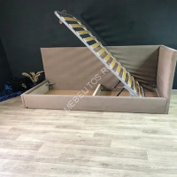 Угловая кровать Ангел с подъёмным механизмом, ящиком для хранения из массива сосны 90х200 ДРФ Угловая кровать Ангел с подъёмным механизмом, ящиком для хранения из массива сосны 90х200 ДРФ