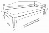 Кровать детская Анжела, массив дерева 160х200 ДСС Кровать детская Анжела, массив дерева 160х200 ДСС