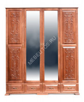 Шкаф Эдельвейс, массив дерева 190х240х54 ДСС