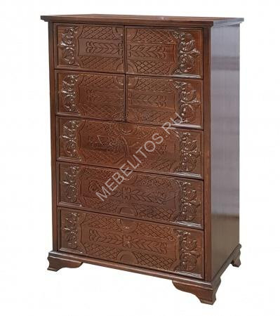 Комод Самсон М, массив дерева 80х120х45 ДСС