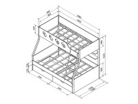 Двухъярусная кровать Дельта 20.02 Двухъярусная кровать Дельта 20.02