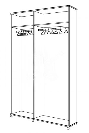Шкаф Санта М-6, массив дерева 180х220х54 ДСС