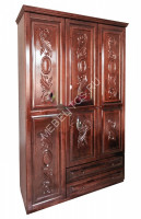Шкаф Амина-М, массив дерева 220х150х54 ДСС