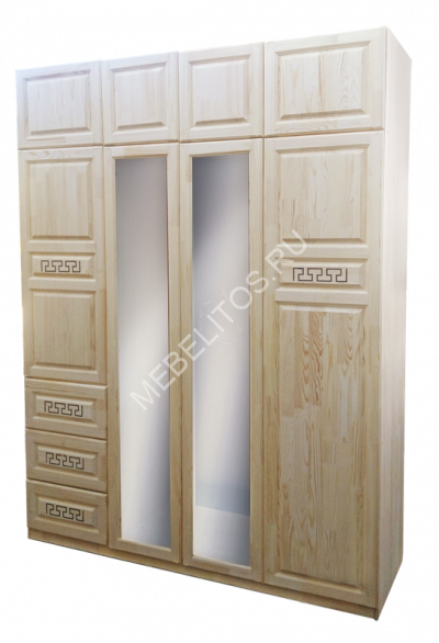 Шкаф Мираж, массив дерева 180х240х54 ДСС