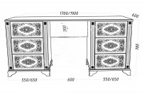 Стол Ханой, массив дерева 190х78х60, ДСС Стол Ханой, массив дерева 190х78х60, ДСС