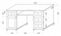Стол Орфей, массив дерева 140х78х60, ДСС Стол Орфей, массив дерева 140х78х60, ДСС