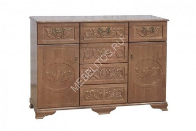 Комод Лафит М, массив дерева 130х90х45 ДСС