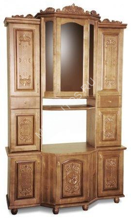 Стенка "Резная М" горка, массив дерева 150х220х54/40, ДСС Стенка "Резная М" горка, массив дерева 150х220х54/40, ДСС