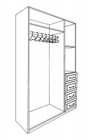 Шкаф Вавилон-М, массив дерева 140х220х54 ДСС Шкаф Вавилон-М, массив дерева 140х220х54 ДСС