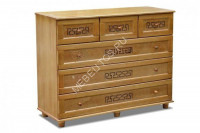 Комод Афина М, массив дерева 130х90х45 ДСС