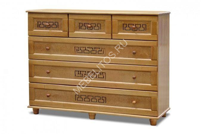 Комод Афина М, массив дерева 130х100х45 ДСС